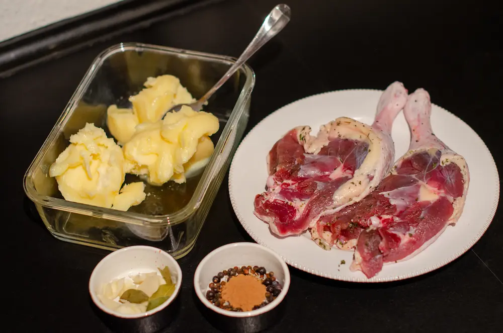 Zubereitung Barbarie Entenkeule im Backofen Rezept